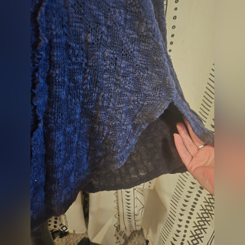StitchDrop Distressed Black Knit Sweater - Picture 6 of 12